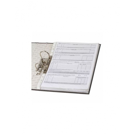 Папка-регистратор STAFF Бюджет с мраморным покрытием, 50 мм, без уголка, черный корешок, 227184, (5 шт.) - фото 7
