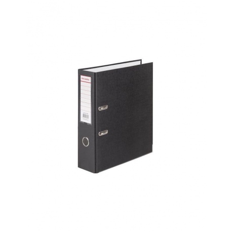 Папка-регистратор BRAUBERG с покрытием из ПВХ, 80 мм, с уголком, черная (удвоенный срок службы), 227189 - фото 1