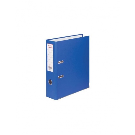 Папка-регистратор BRAUBERG с покрытием из ПВХ, 80 мм, с уголком, синяя (удвоенный срок службы), 227191 - фото 1
