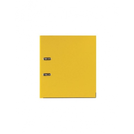 Папка-регистратор BRAUBERG с покрытием из ПВХ, 80 мм, с уголком, желтая (удвоенный срок службы), 227194 - фото 2