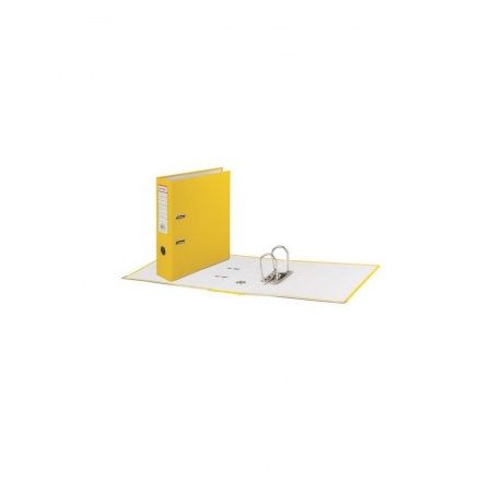 Папка-регистратор BRAUBERG с покрытием из ПВХ, 80 мм, с уголком, желтая (удвоенный срок службы), 227194 - фото 6