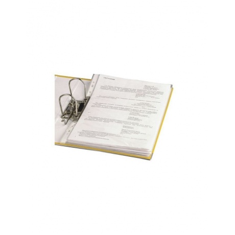 Папка-регистратор BRAUBERG с покрытием из ПВХ, 80 мм, с уголком, желтая (удвоенный срок службы), 227194 - фото 7