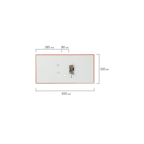 Папка-регистратор BRAUBERG с покрытием из ПВХ, 80 мм, с уголком, оранжевая (удвоенный срок службы), 227199 - фото 9