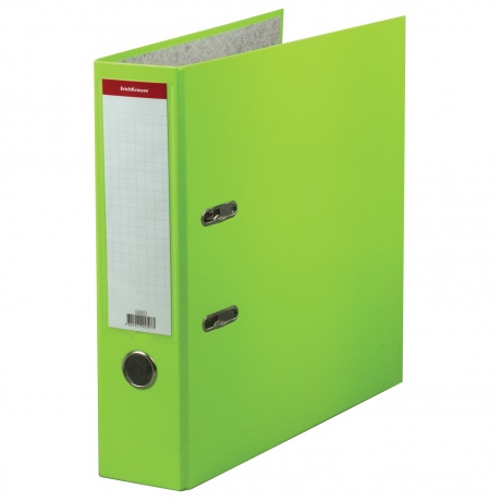 Папка–регистратор ERICH KRAUSE Neon, ламинированная, 70 мм, зеленая, 45397 - фото 1