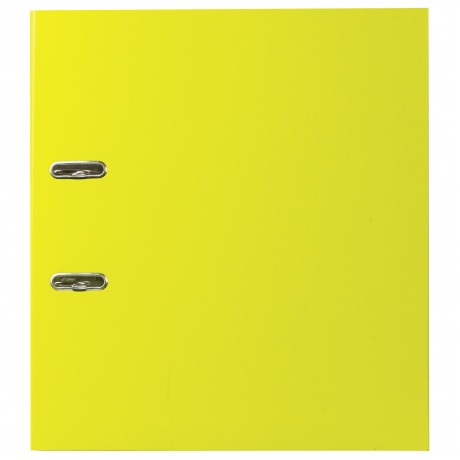 Папка–регистратор ERICH KRAUSE Neon, ламинированная, 70 мм, желтая, 45398 - фото 4