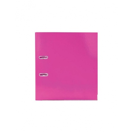 Папка-регистратор BRAUBERG EXTRA 75мм розовая, двустороннее покрытие пластик, мет. уголок - фото 2