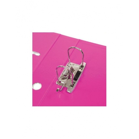 Папка-регистратор BRAUBERG EXTRA 75мм розовая, двустороннее покрытие пластик, мет. уголок - фото 5