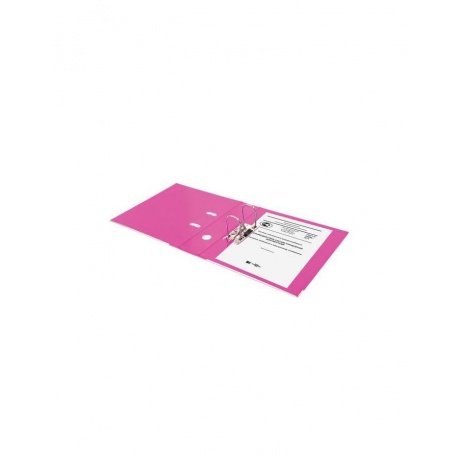Папка-регистратор BRAUBERG EXTRA 75мм розовая, двустороннее покрытие пластик, мет. уголок - фото 7