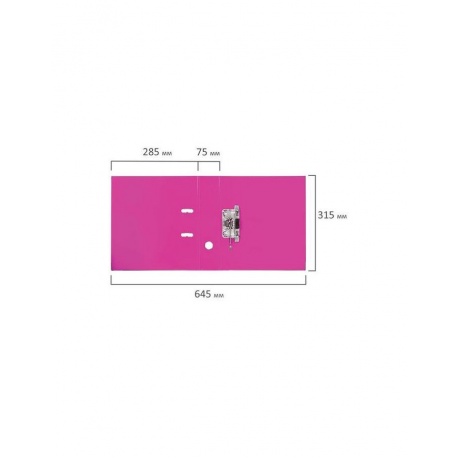 Папка-регистратор BRAUBERG EXTRA 75мм розовая, двустороннее покрытие пластик, мет. уголок - фото 8