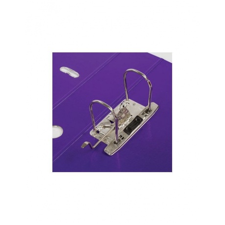 Папка-регистратор BRAUBERG EXTRA 75мм фиолетовая, двустороннее покрытие пластик, мет. уголок - фото 5