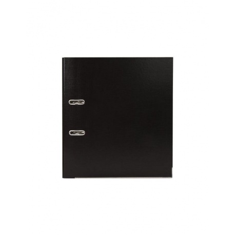 Папка-регистратор BRAUBERG EXTRA 75мм черная, двустороннее покрытие пластик, мет. уголок - фото 2