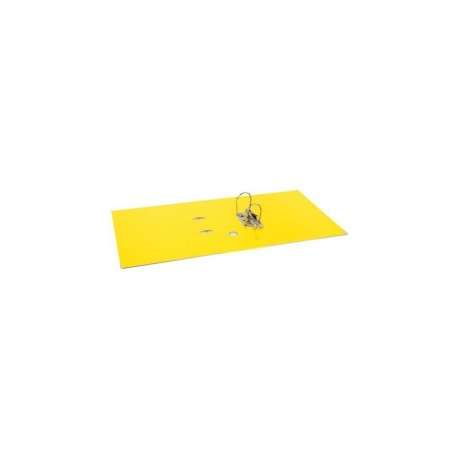 Папка-регистратор BRAUBERG EXTRA 75мм желтая, двустороннее покрытие пластик, мет. уголок - фото 4