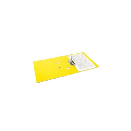 Папка-регистратор BRAUBERG EXTRA 75мм желтая, двустороннее покрытие пластик, мет. уголок - фото 7