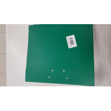 Папка-регистратор BRAUBERG с покрытием из ПВХ, 80 мм, с уголком, зеленая (удвоенный срок службы), 227193 хорошее состояние - фото 2
