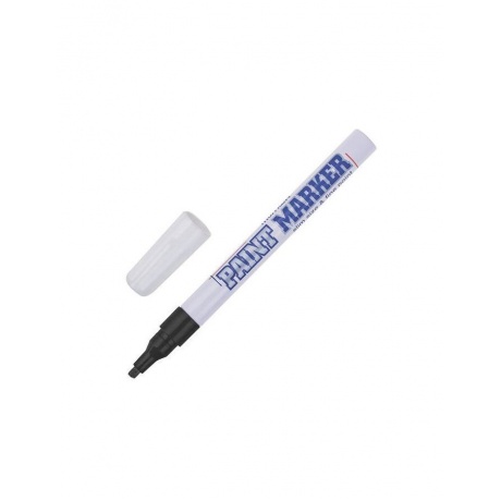 Маркер-краска лаковый (paint marker) MUNHWA Slim, 2 мм, ЧЕРНЫЙ, нитро-основа, алюминиевый корпус, SPM-01 - фото 1