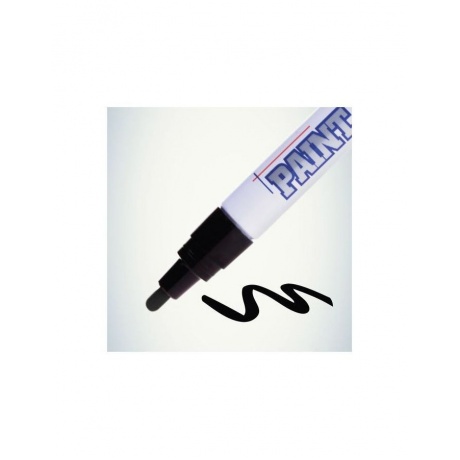 Маркер-краска лаковый (paint marker) MUNHWA, 4 мм, ЧЕРНЫЙ, нитро-основа, алюминиевый корпус, PM-01 - фото 3