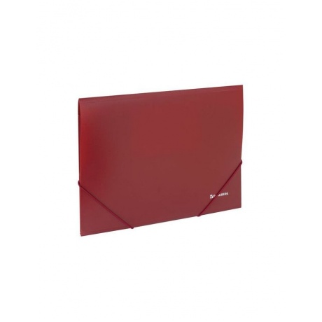 Папка на резинках BRAUBERG, стандарт, красная, до 300 листов, 0,5 мм, 221622, (10 шт.) - фото 1
