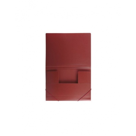 Папка на резинках BRAUBERG, стандарт, красная, до 300 листов, 0,5 мм, 221622, (10 шт.) - фото 3