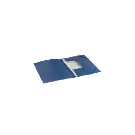 Папка на резинках BRAUBERG, стандарт, синяя, до 300 листов, 0,5 мм, 221623, (10 шт.) - фото 5