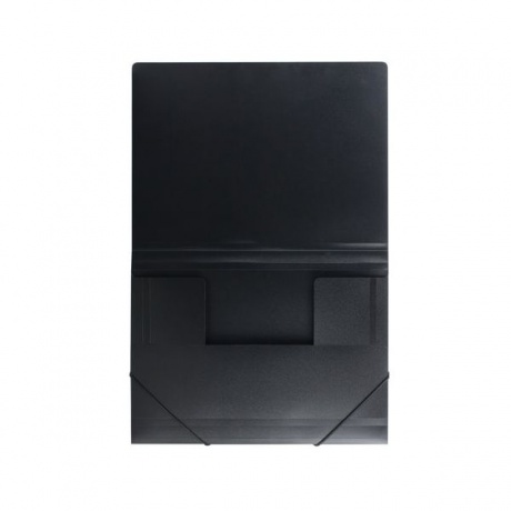 Папка на резинках BRAUBERG, стандарт, черная, до 300 листов, 0,5 мм, 221624, (10 шт.) - фото 3