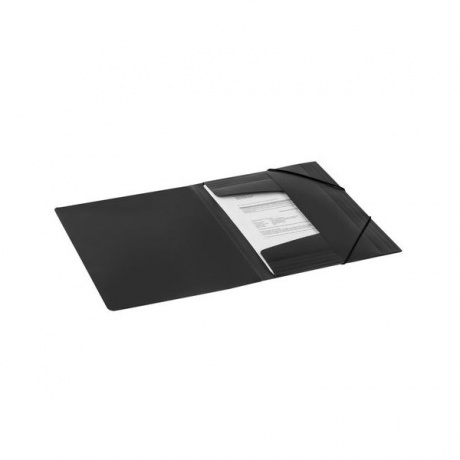 Папка на резинках BRAUBERG Contract, черная, до 300 листов, 0,5 мм, бизнес-класс, 221796, (10 шт.) - фото 5