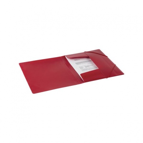 Папка на резинках BRAUBERG Contract, красная, до 300 листов, 0,5 мм, бизнес-класс, 221798, (10 шт.) - фото 7