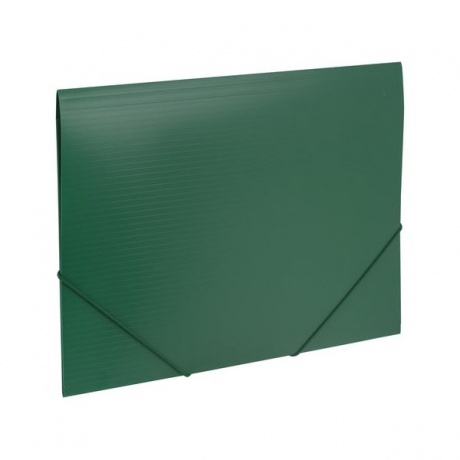 Папка на резинках BRAUBERG Contract, зеленая, до 300 листов, 0,5 мм, бизнес-класс, 221799, (10 шт.) - фото 1