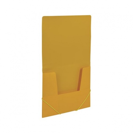 Папка на резинках BRAUBERG Contract, желтая, до 300 листов, 0,5 мм, бизнес-класс, 221800, (10 шт.) - фото 4