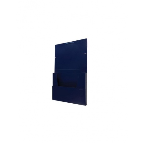 Папка-короб на резинках BRAUBERG, 30 мм, синяя, 0,7 мм, 224161 - фото 4