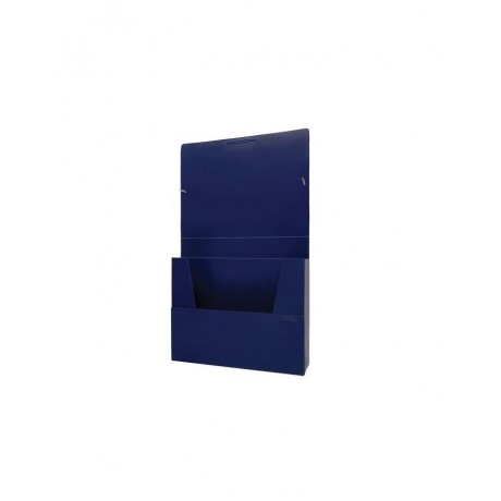 Папка-короб на резинках BRAUBERG, 50 мм, синяя, 0,7 мм, 224162 - фото 4