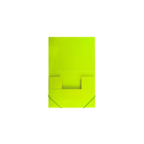 Папка на резинках BRAUBERG Neon, неоновая, зеленая, до 300 листов, 0,5 мм, 227460, (10 шт.) - фото 5
