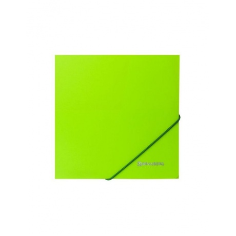 Папка на резинках BRAUBERG Neon, неоновая, зеленая, до 300 листов, 0,5 мм, 227460, (10 шт.) - фото 6