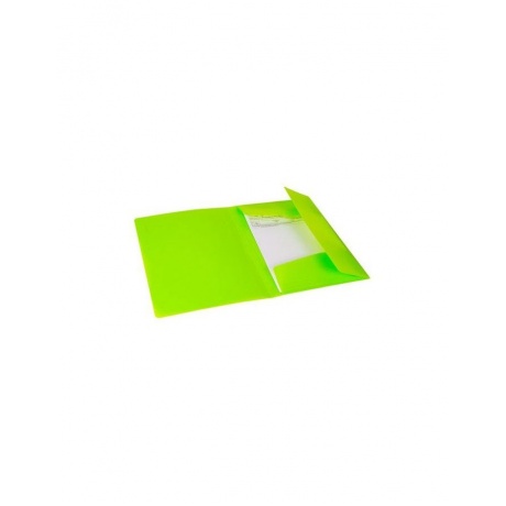 Папка на резинках BRAUBERG Neon, неоновая, зеленая, до 300 листов, 0,5 мм, 227460, (10 шт.) - фото 7