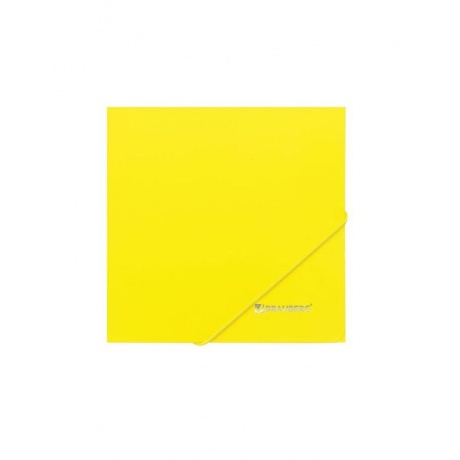 Папка на резинках BRAUBERG Neon, неоновая, желтая, до 300 листов, 0,5 мм, 227461, (10 шт.) - фото 7