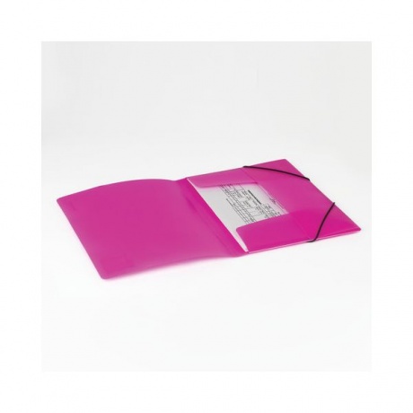 Папка на резинках BRAUBERG Neon, неоновая, розовая, до 300 листов, 0,5 мм, 227462, (10 шт.) - фото 7