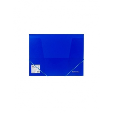 Папка на резинках BRAUBERG Neon, неоновая, синяя, до 300 листов, 0,5 мм, 227463, (10 шт.) - фото 2