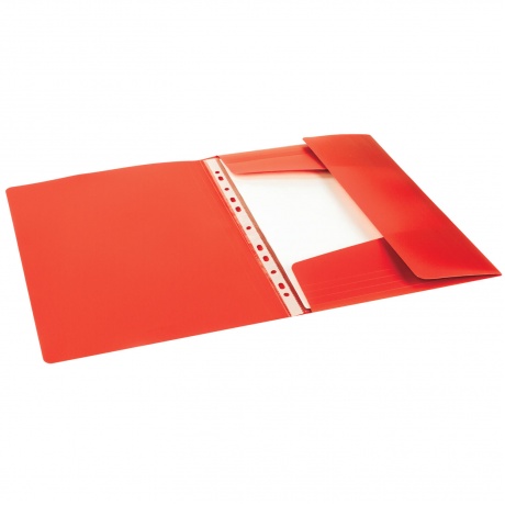 Папка на резинках ERICH KRAUSE Classic, А4, до 300 листов, 400 мкм, красная, 43095 - фото 3