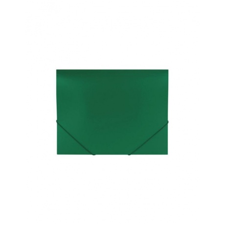 Папка на резинках BRAUBERG Office, зеленая, до 300 листов, 500 мкм, 227710, (10 шт.) - фото 2