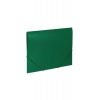 Папка на резинках BRAUBERG Office, зеленая, до 300 листов, 500 м...