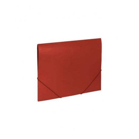 Папка на резинках BRAUBERG Office, красная, до 300 листов, 500 мкм, 227711, (10 шт.) - фото 1