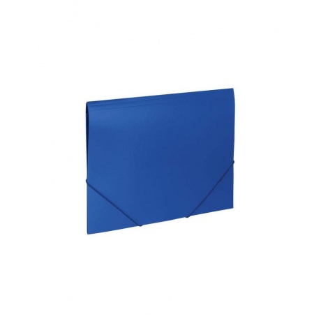 Папка на резинках BRAUBERG Office, синяя, до 300 листов, 500 мкм, 227712, (10 шт.) - фото 1
