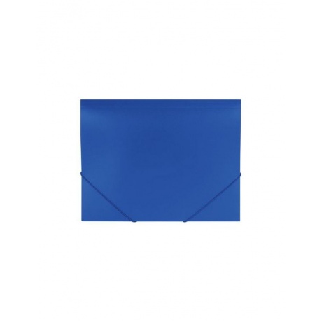 Папка на резинках BRAUBERG Office, синяя, до 300 листов, 500 мкм, 227712, (10 шт.) - фото 2
