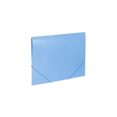Папка на резинках BRAUBERG Office, голубая, до 300 листов, 500 мкм, 228078, (10 шт.) - фото 1