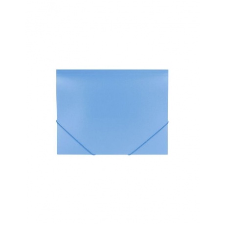 Папка на резинках BRAUBERG Office, голубая, до 300 листов, 500 мкм, 228078, (10 шт.) - фото 2