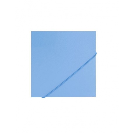 Папка на резинках BRAUBERG Office, голубая, до 300 листов, 500 мкм, 228078, (10 шт.) - фото 5