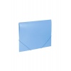 Папка на резинках BRAUBERG Office, голубая, до 300 листов, 500 м...
