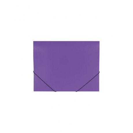Папка на резинках BRAUBERG Office, фиолетовая, до 300 листов, 500 мкм, 228081, (10 шт.) - фото 2