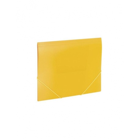 Папка на резинках BRAUBERG Office, желтая, до 300 листов, 500 мкм, 228082, (10 шт.) - фото 1