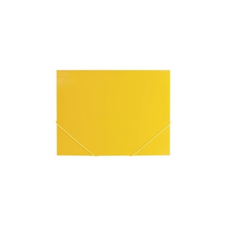 Папка на резинках BRAUBERG Office, желтая, до 300 листов, 500 мкм, 228082, (10 шт.) - фото 2