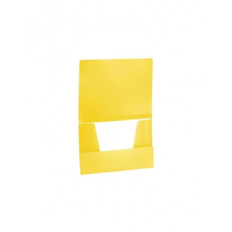 Папка на резинках BRAUBERG Office, желтая, до 300 листов, 500 мкм, 228082, (10 шт.) - фото 4